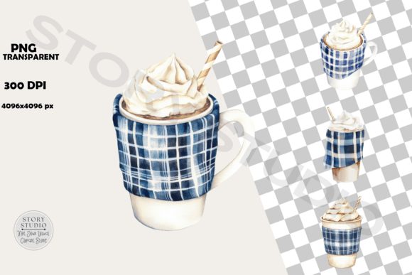 Download Hot Chocolate Plaid Mug Clipart - Mug Collection