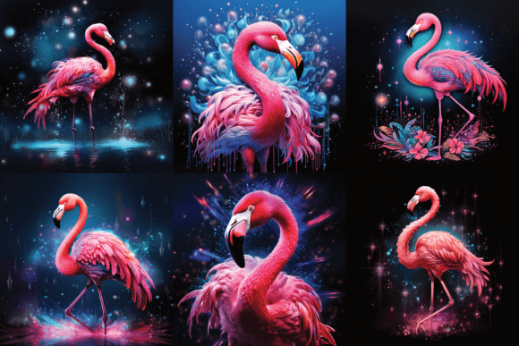 Download Pink Flamingo Printable Digital Papers - Flamingo printable Collection