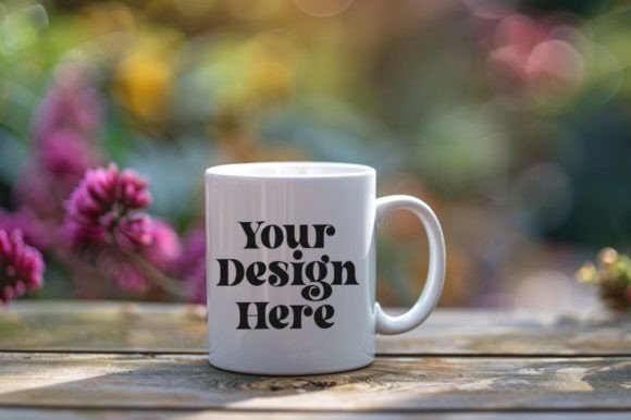 Download Coffee Mug Mockup Placed on a Garden - Mug Collection