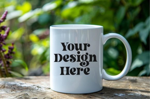 Download Coffee Mug Mockup Placed on a Garden - Mug Collection