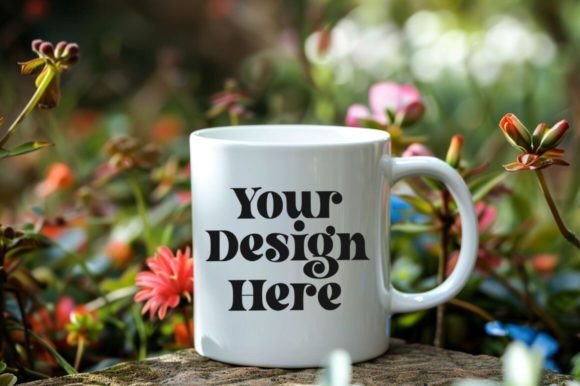 Download Coffee Mug Mockup Placed on a Garden - Mug Collection