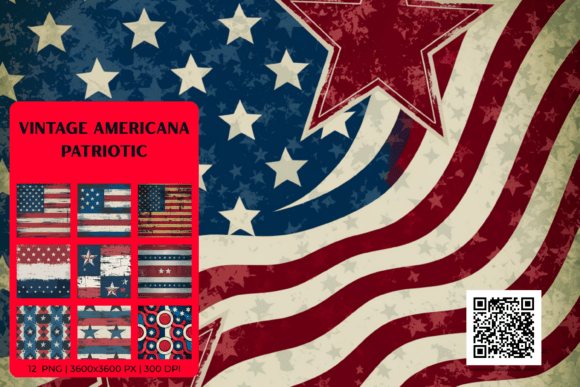 Download Vintage Americana Patriotic Paper - Vintage americana Collection