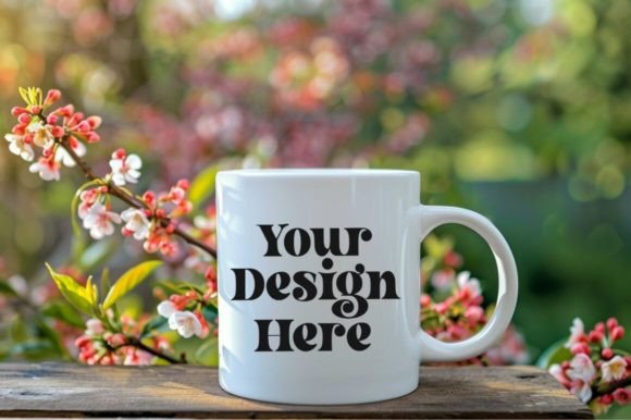 Download Coffee Mug Mockup Placed on a Garden - Mug Collection