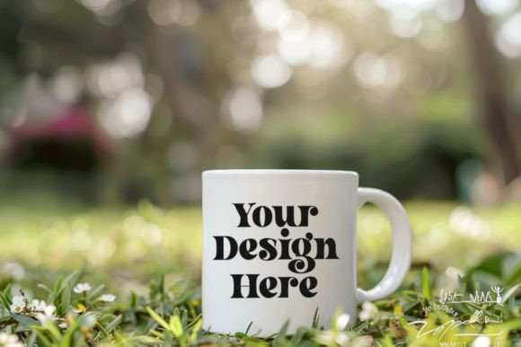 Download Coffee Mug Mockup Placed on a Garden - Mug Collection