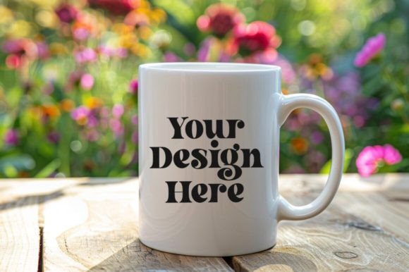 Download Coffee Mug Mockup Placed on a Garden - Mug Collection