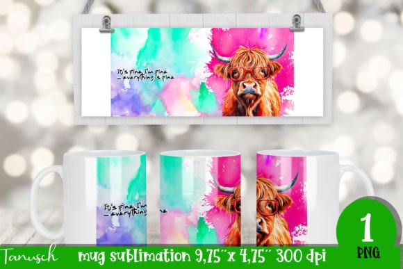 Download Funny Highland Cow Mug Sublimation - Mug Collection