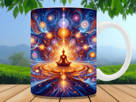 Download Spiritual Energy Aura Chakra Mug Wrap - Mug Collection